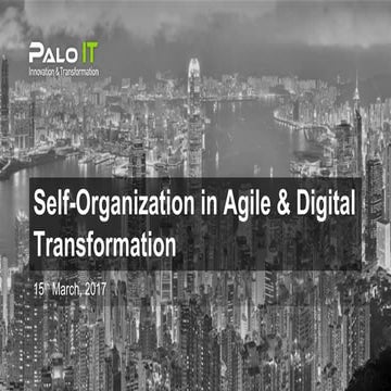 Self-Organization in Agile & Digital Transformation 
