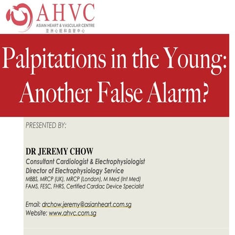 Palpitations In The Young Patients:  Another False Alarm?