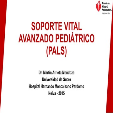 Soporte Vital Avanzado Pediátrico
