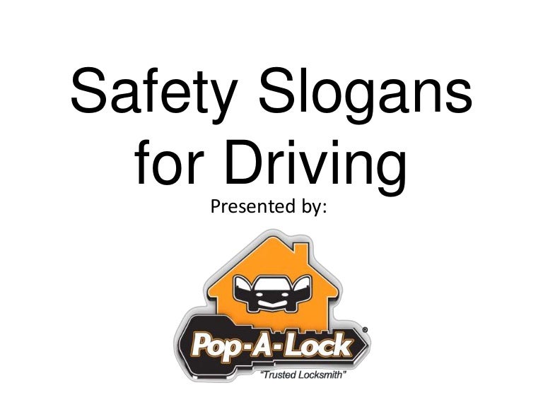 Safety Slogans For Driving
