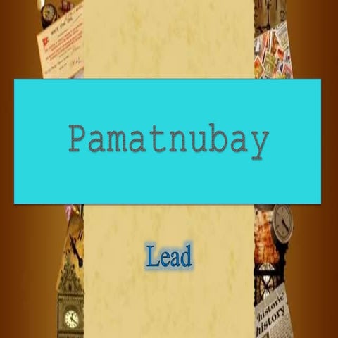 Pamatnubay at mga uri nito