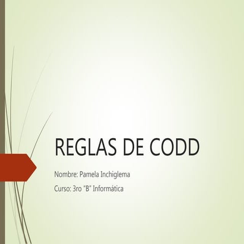 Las reglas de codd | PDF