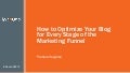 How to Optimize Your Blog for Every Stage of the Marketing Funnel