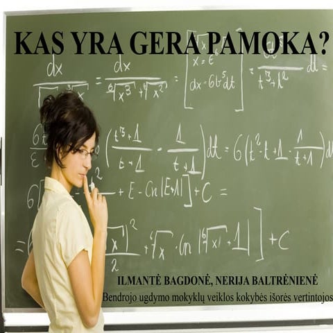 Pamoka  mums be audito