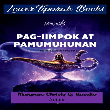 Pag-iimpok at Pamumuhunan: Araling Panlipunan 9 Quarter 3