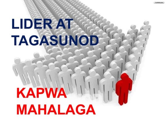 LEADERSHIP TRAINING MODULE TAGALOG VERSION | PPTX