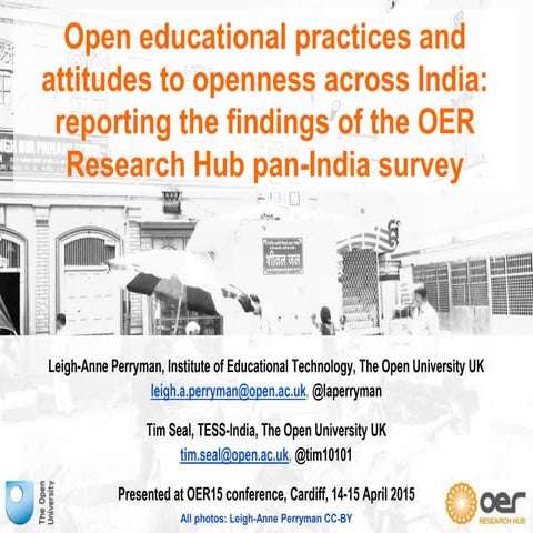 Open educational practices and attitudes to openness across India ...