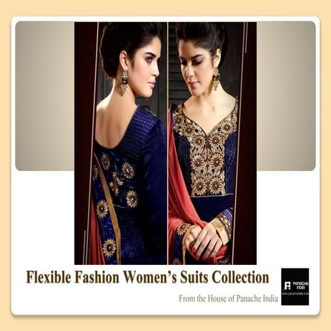 Panache india flexible fashion womens suits collection designer ...