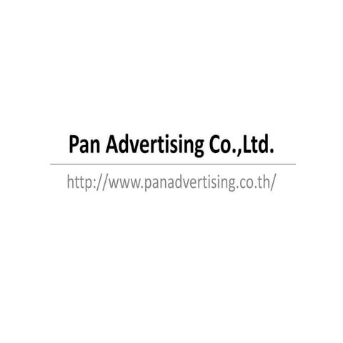 Pan advertising co