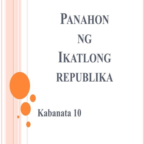 Panahon ng ikatlong republika 