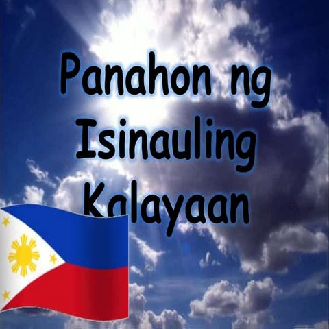 Ang Panitikan sa Panahon ng isinauling kalayaan