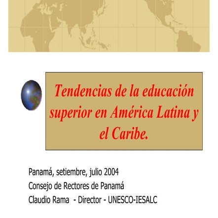 Tendencias de la Educación Superior en América Latina y el Caribe | PDF