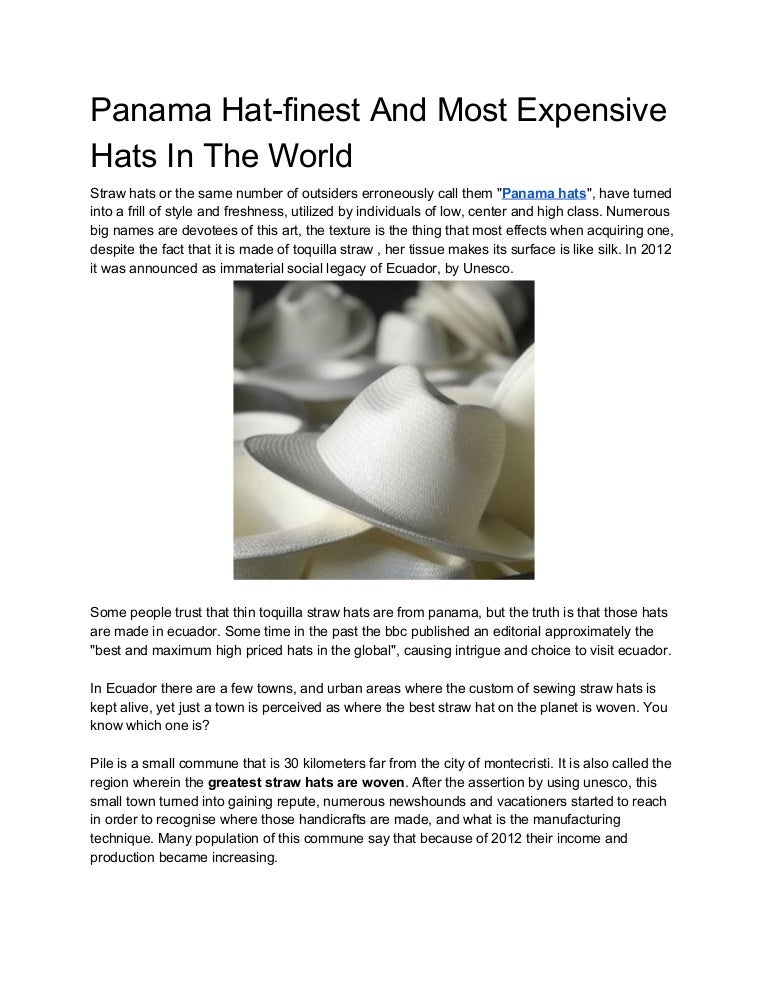 finest panama hats