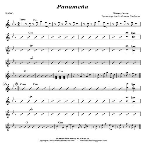Panameña   piano