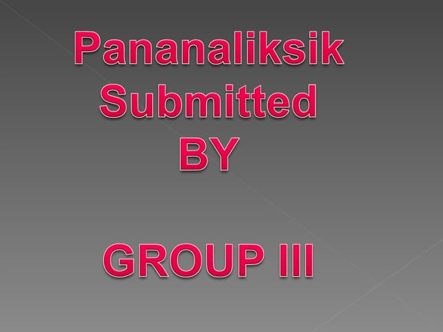 Pananaliksik