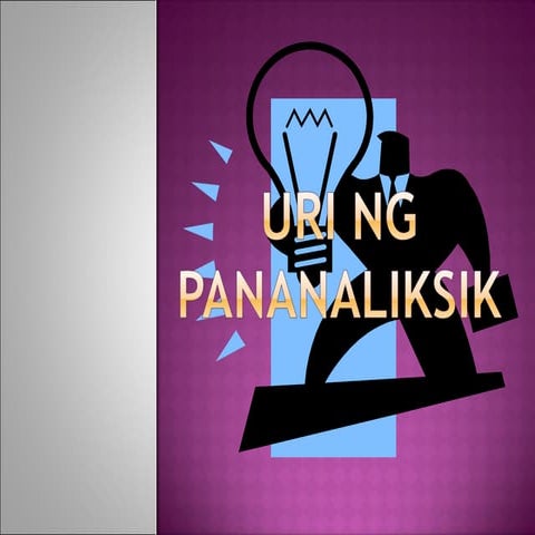 Mga Uri ng Pananaliksik