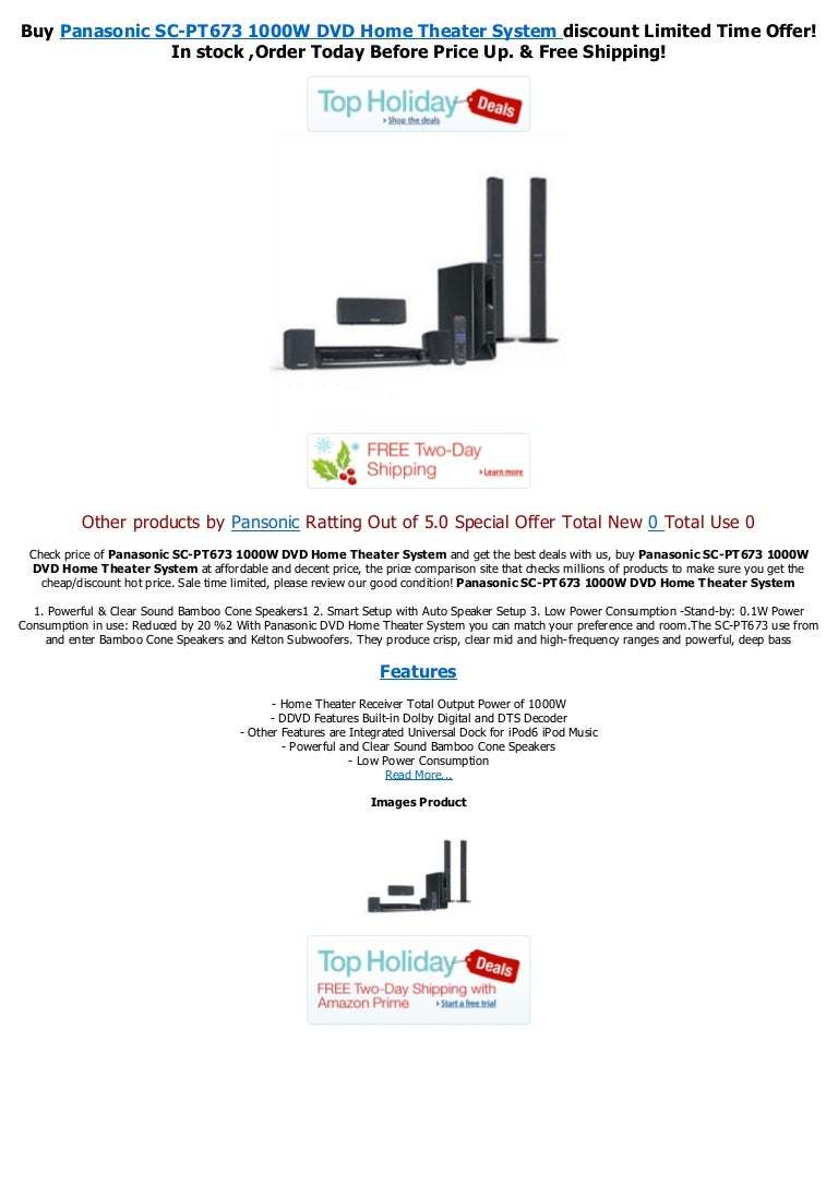 panasonic 1000w home theatre system