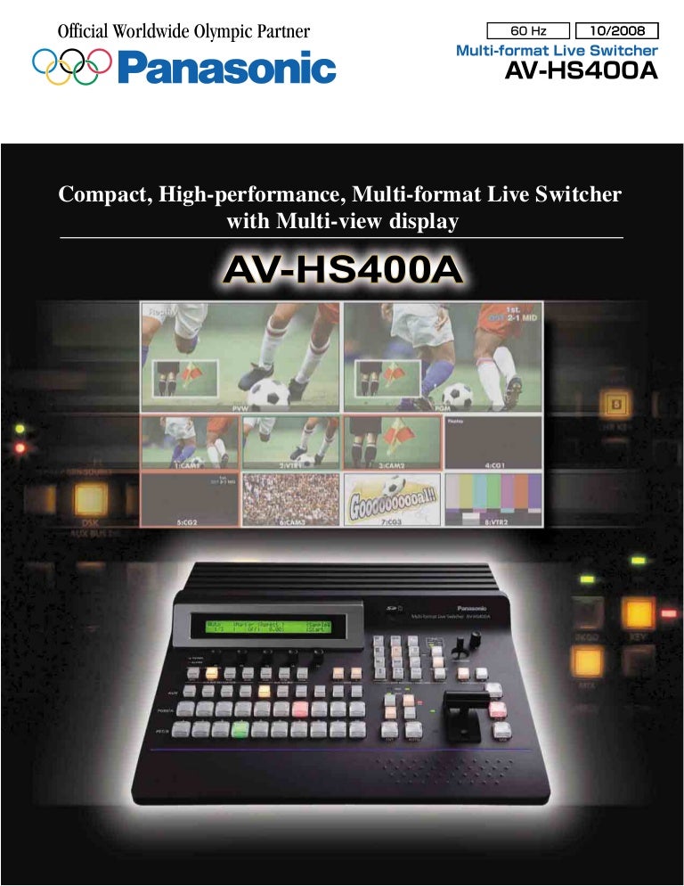 Panasonic Av Hs400a Mixer Brochure