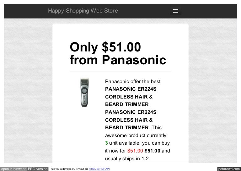 panasonic er2245