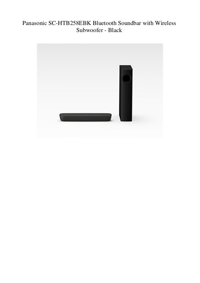 panasonic soundbar and subwoofer