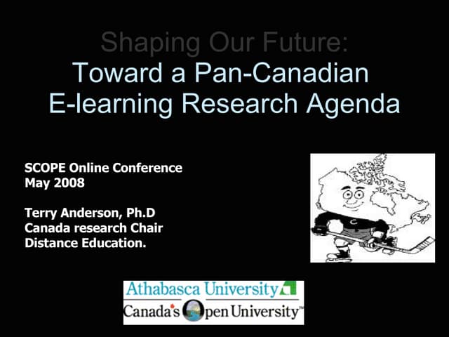 Pan Canadian Research Agenda 2008