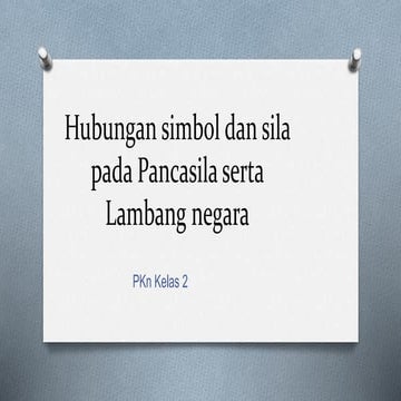 Pancasila dan lambang negara kelas 2