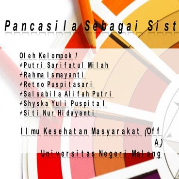 Pancasila sebagai sistem filsafat