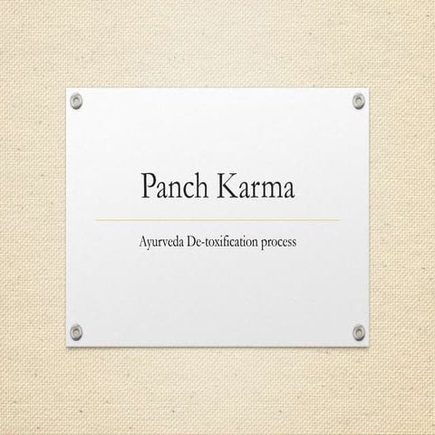 Panch karma