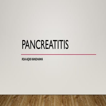pancreatitis medical nutritional therapy ppt