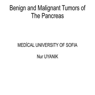 Benign and Malignant Tumors of The ...