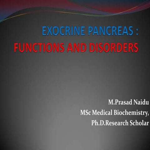 Pancreas function