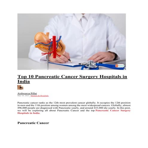 STAGES OF PANCREATIC CANCER | PDF