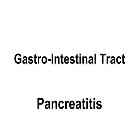 Diagnostic Imaging of Pancreatitis