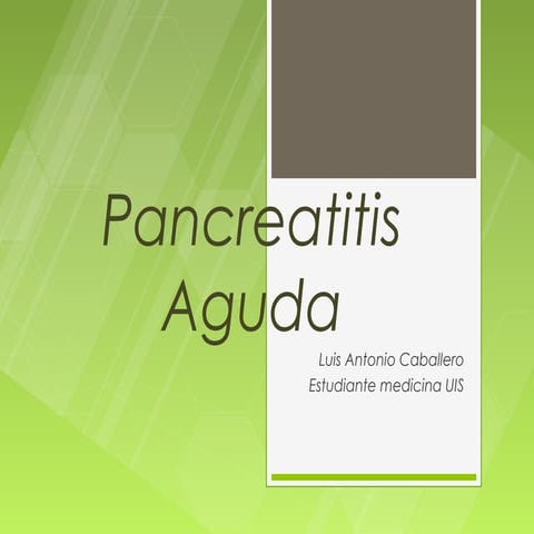 Pancreatitis aguda 