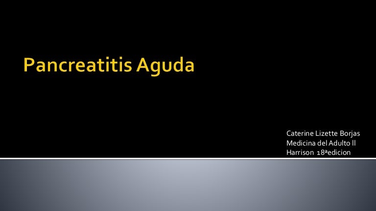 pancreatitis aguda cronica pdf