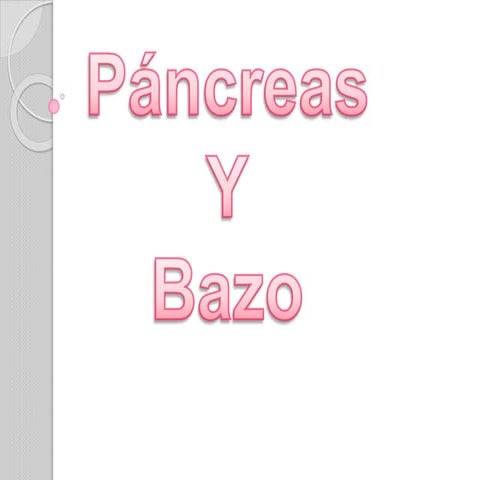 Pancres y bazo