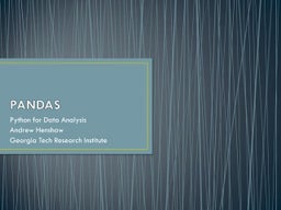 Data Visualization(s) Using Python | PPT