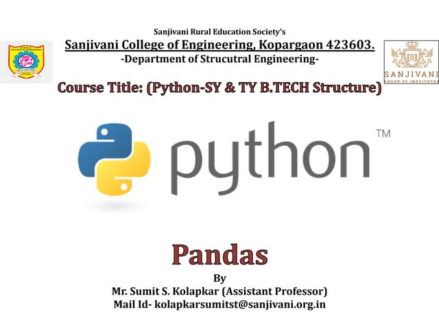 Panda data structures and its importance in Python.pdf