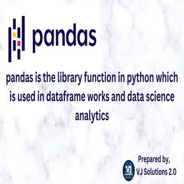 pandasppt with informative topics coverage.pptx | Programming Languages ...