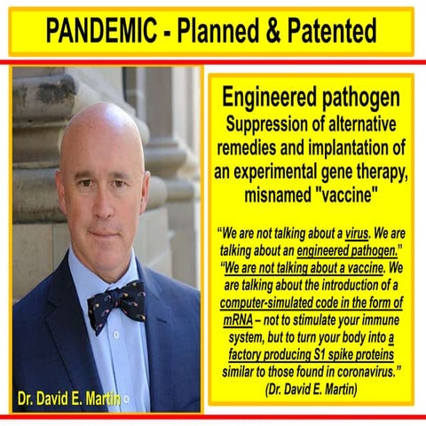 PANDEMIC planned and patented