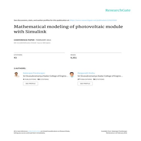 Pandiarajan icees paper solar module