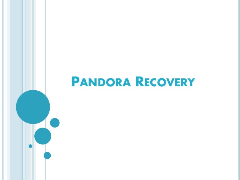 pandora recovery portable pandora recovery portable