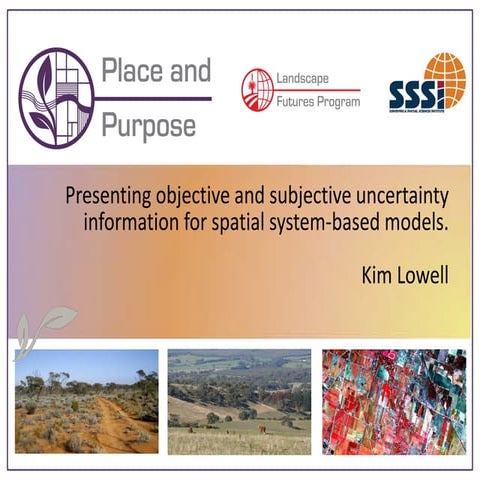 Presenting objective and subjective uncertainty information for spatial syste...