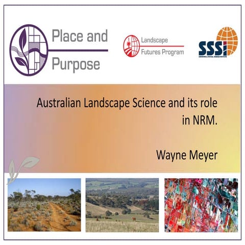Australian Landscape Science and its role in NRM. | PDF