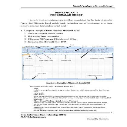 Panduan belajar ms excel digi pustaka.blogspot.com