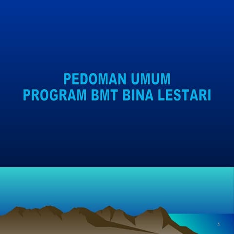 Panduan bmt bina lestari