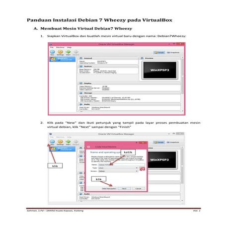 Panduan instalasi debian 7 wheezy pada virtual box