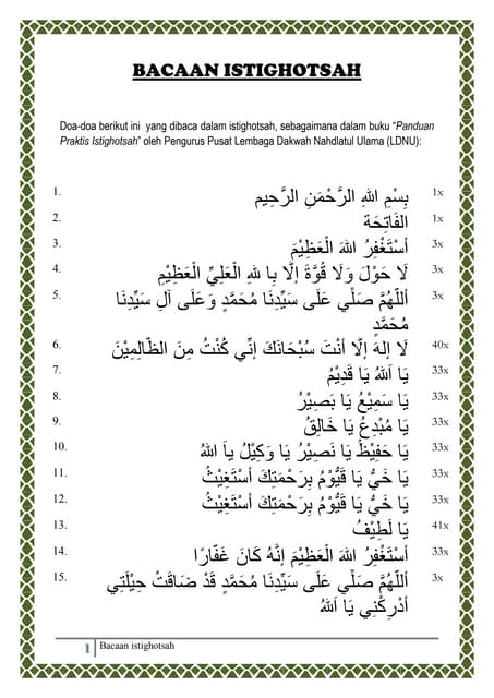 Slideshare Wirid Imam An Nawawi