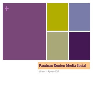 Panduan Konten Media Sosial 2017