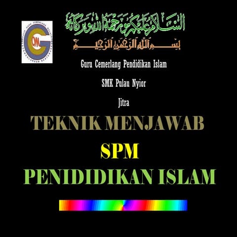 Panduan  menjawab Pendidikan Islam  SPM 2011
